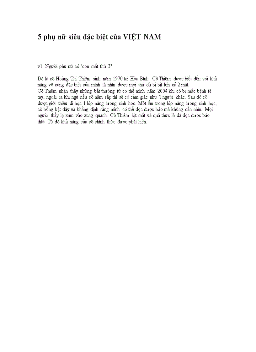 image for page 5 Phụ nữ siêu đặc biệt nhất Việt Nam