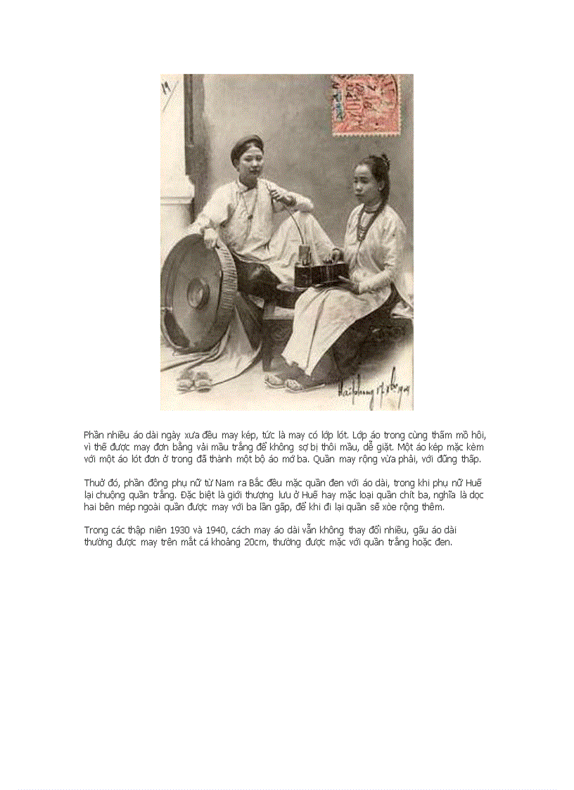 image for page Áo dài việt nam qua các thời kì