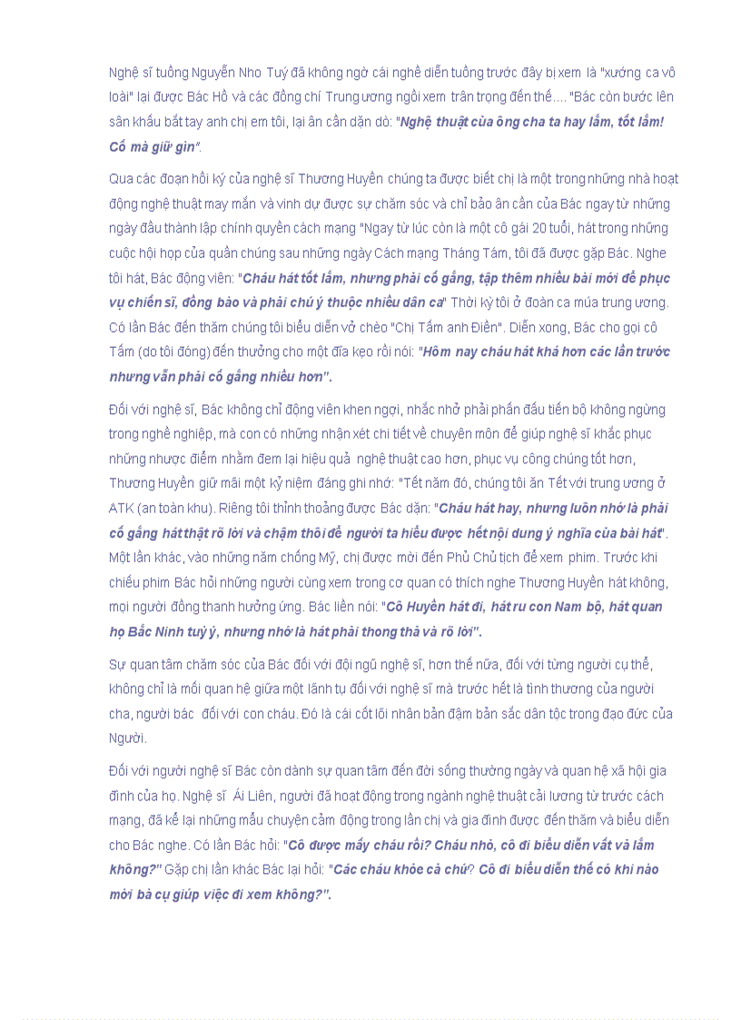 image for page Bác hồ với văn nghệ sĩ