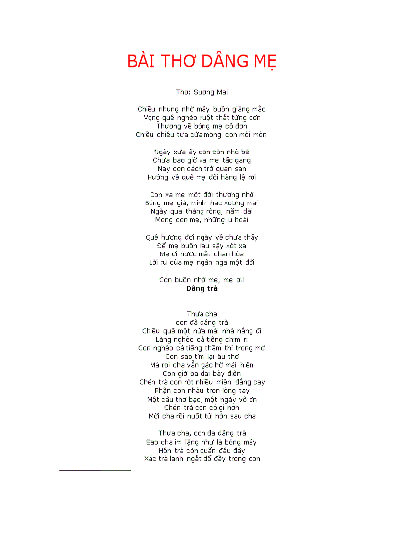 image for page Bài thơ về cha mẹ
