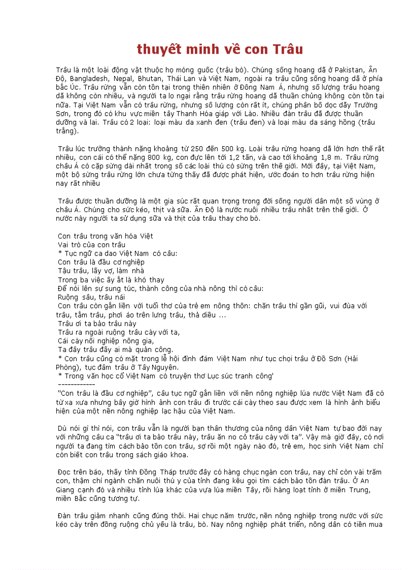 image for page Bài văn thuyết minh về con trâu