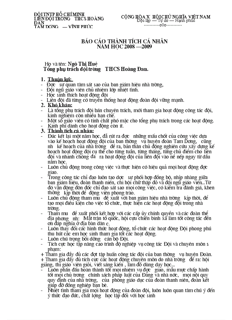 image for page Bao cao thanh tich doan doi