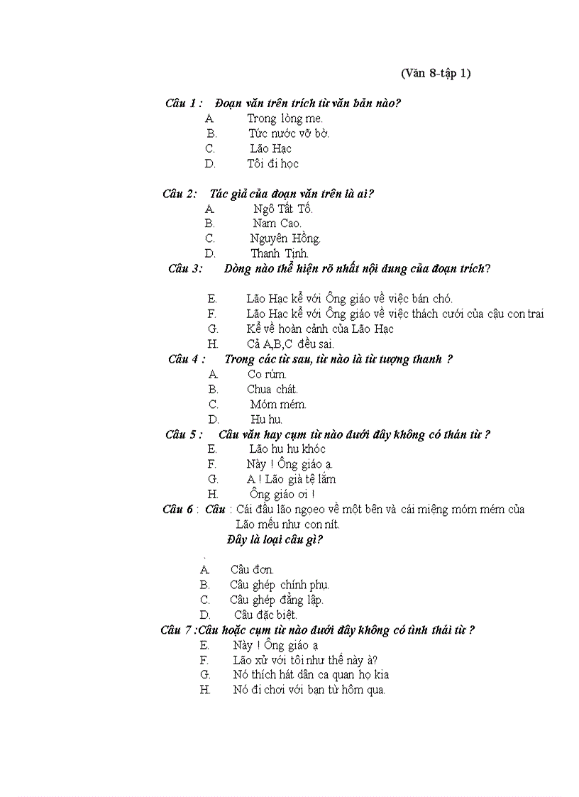 image for page Bo de thi van 8 2009 cuc chuan