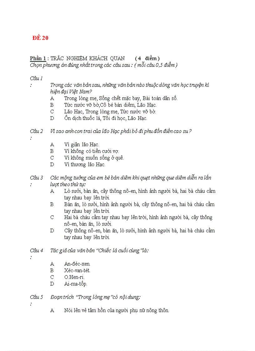 image for page Bo de thi van 8 2009 cuc chuan