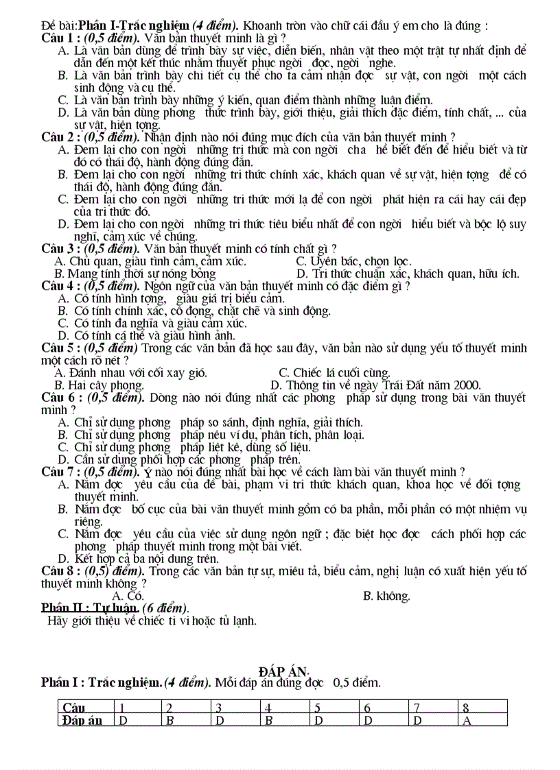 image for page Bo de van 8 ma tran dap an