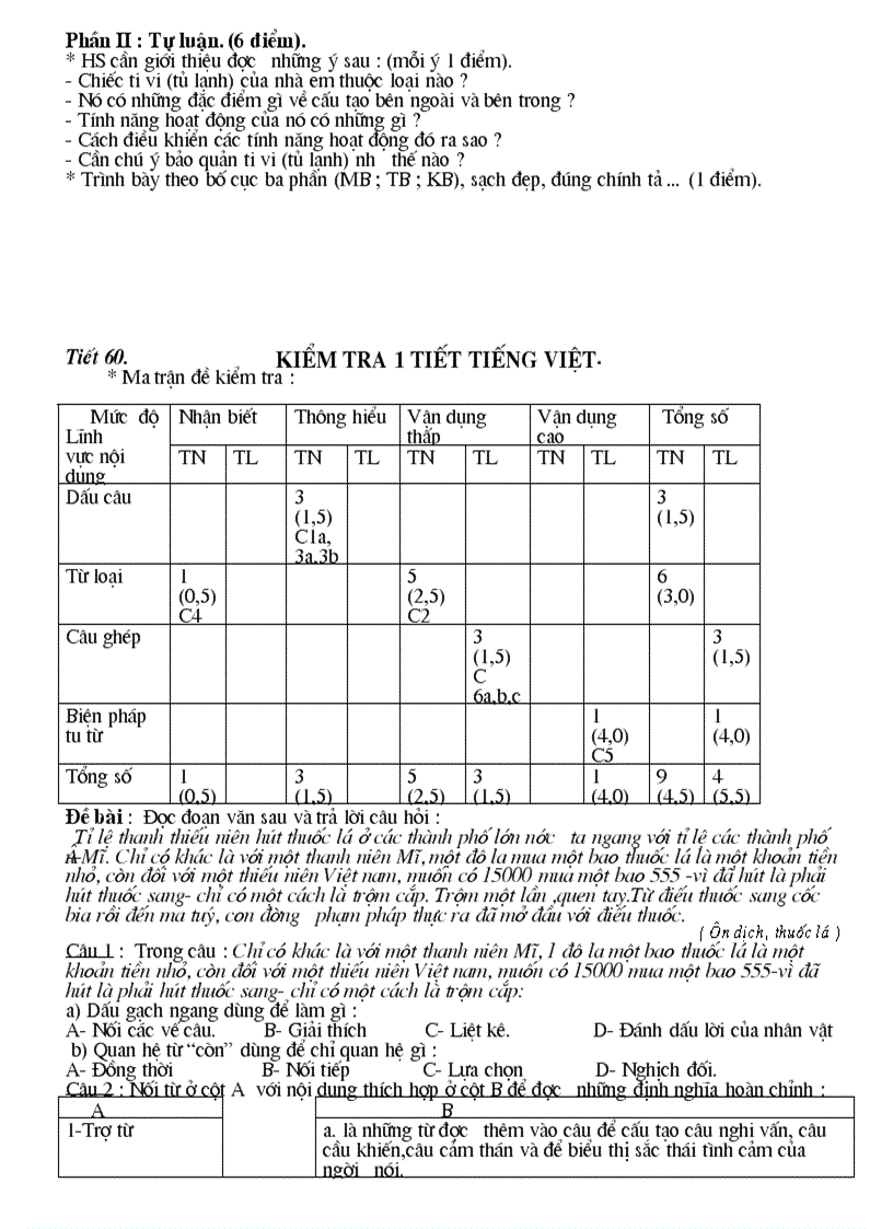 image for page Bo de van 8 ma tran dap an