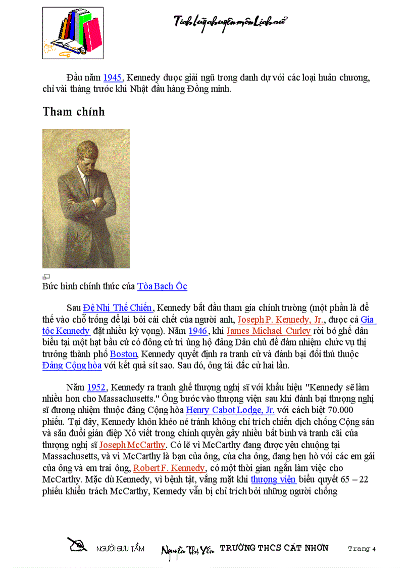 image for page Cac doi Tong thong My