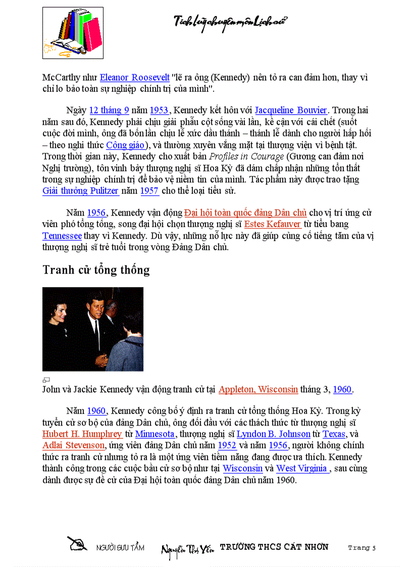 image for page Cac doi Tong thong My