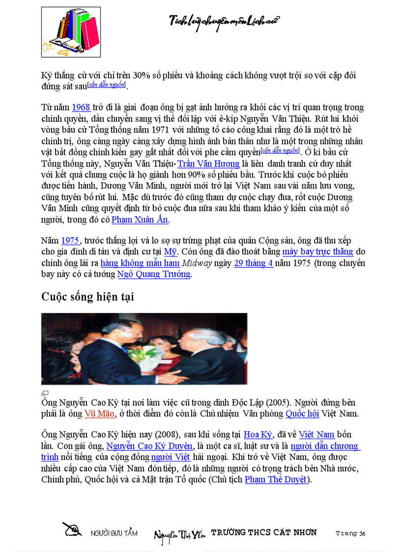 image for page Cac doi Tong thong My