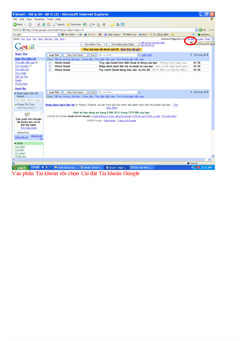 image for page Cach huong dan phan mem gmail