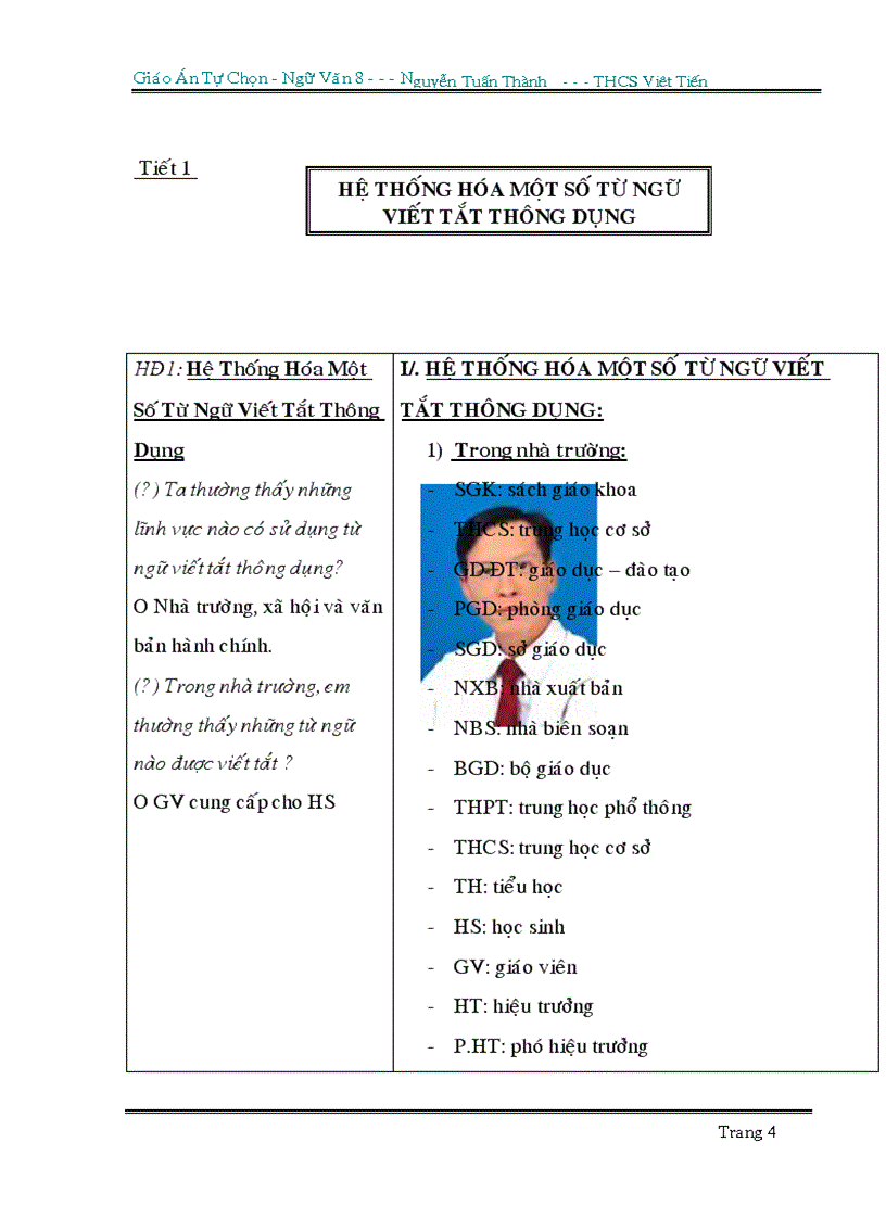 image for page Chủ đề tự chọn ngữ văn 8 2010 2011