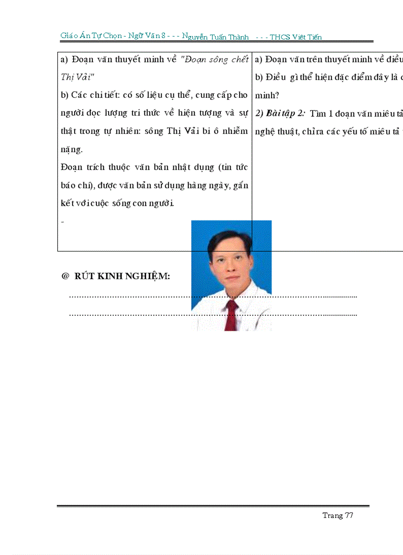 image for page Chủ đề tự chọn ngữ văn 8 2010 2011