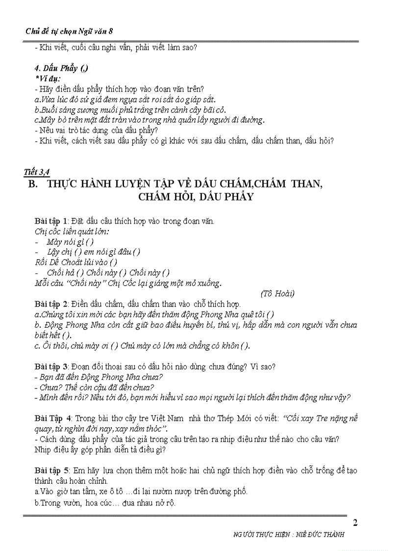 image for page Chủ đê tự chọn ngữ văn 8