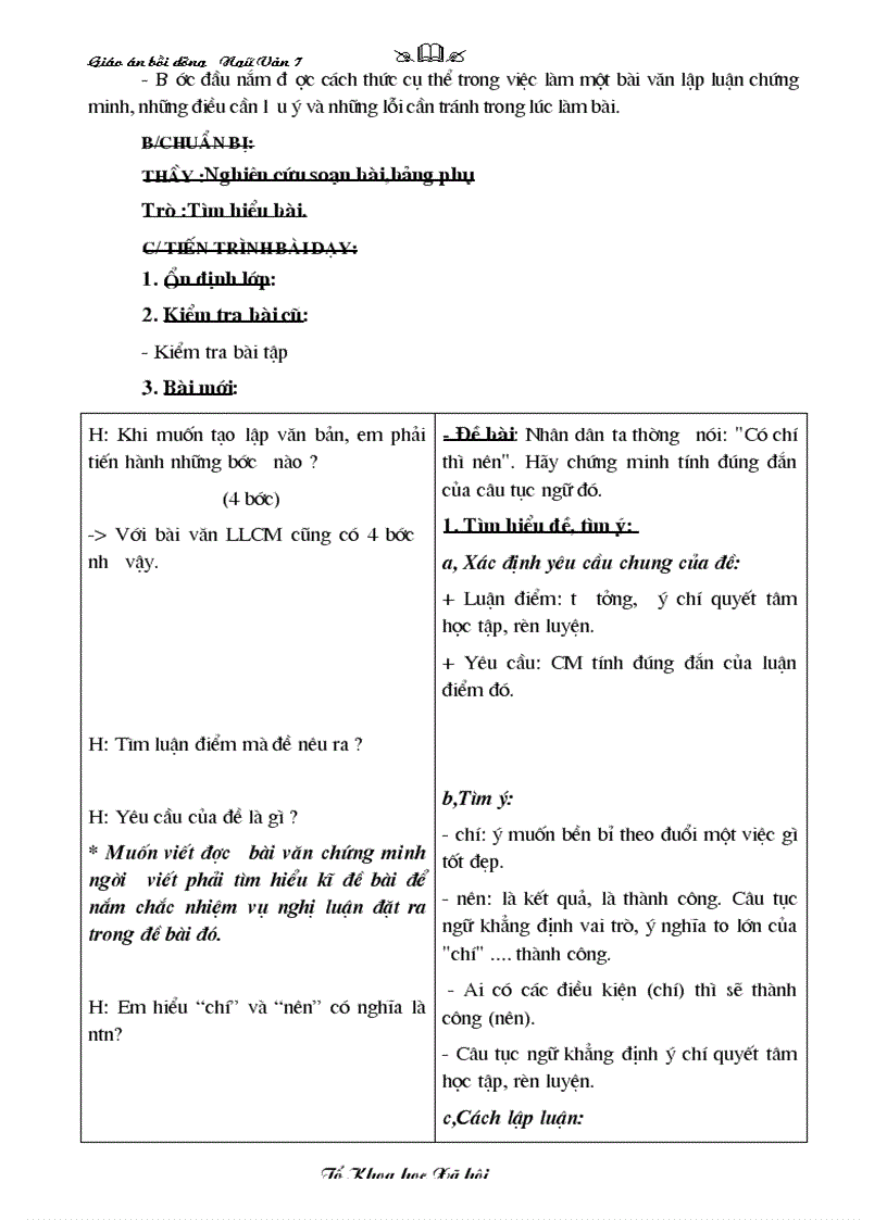 image for page Chuyên đề bồi dưỡng hè văn nghị luận 7