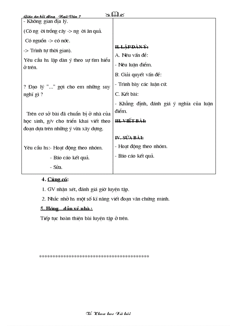 image for page Chuyên đề bồi dưỡng hè văn nghị luận 7