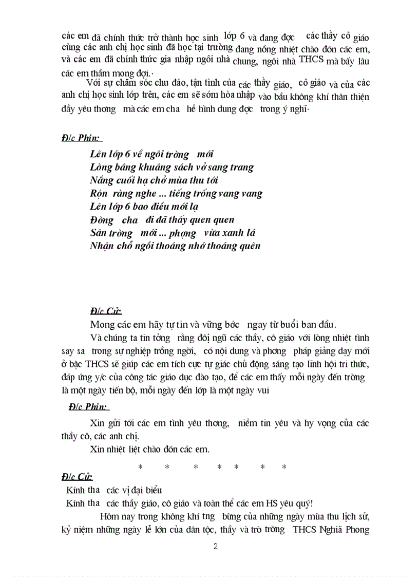 image for page Dan chuong trinh