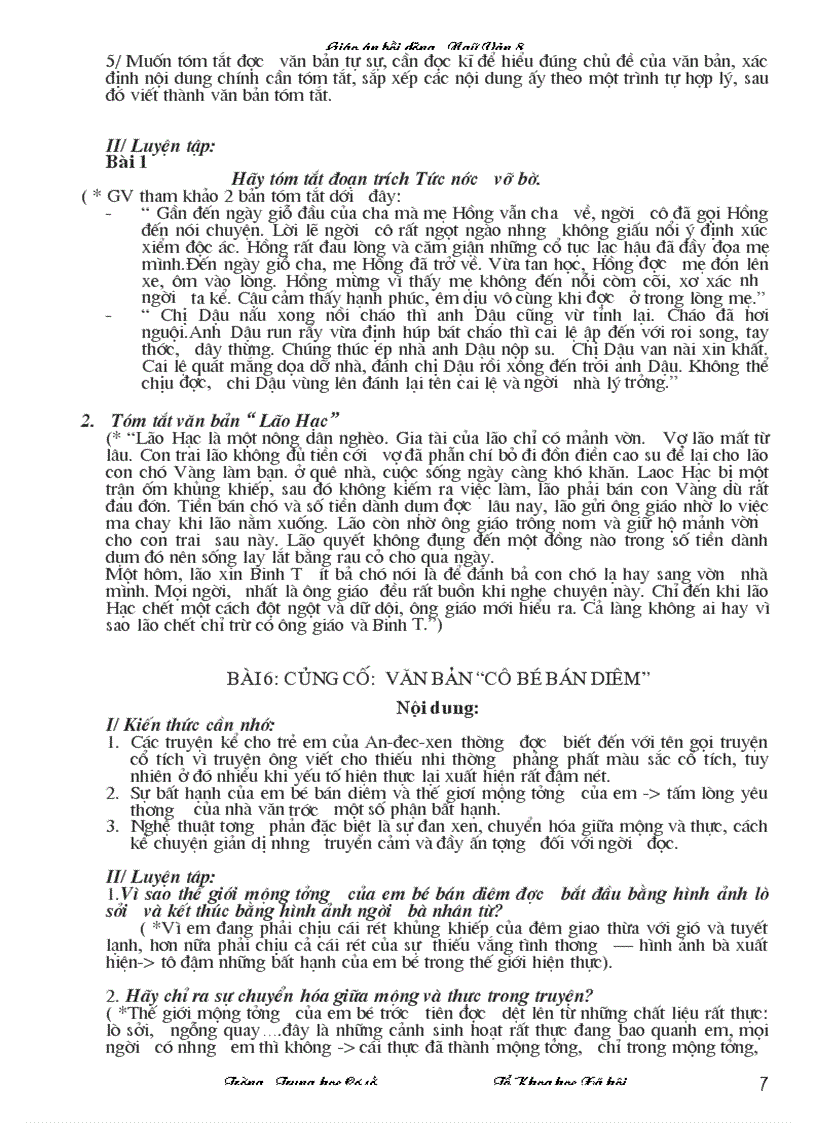 image for page Dạy thêm ngữ văn lớp 8