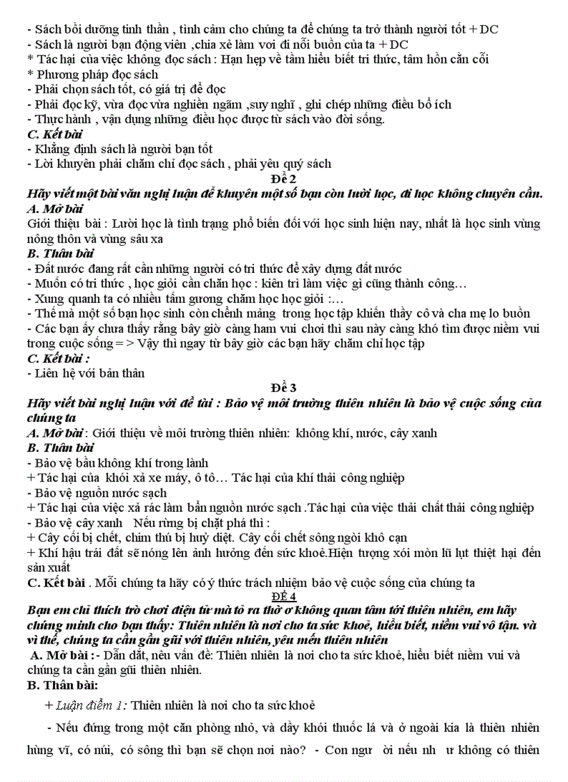 image for page Đề cương ôn tập ngữ văn 8 kì 2 chuẩn