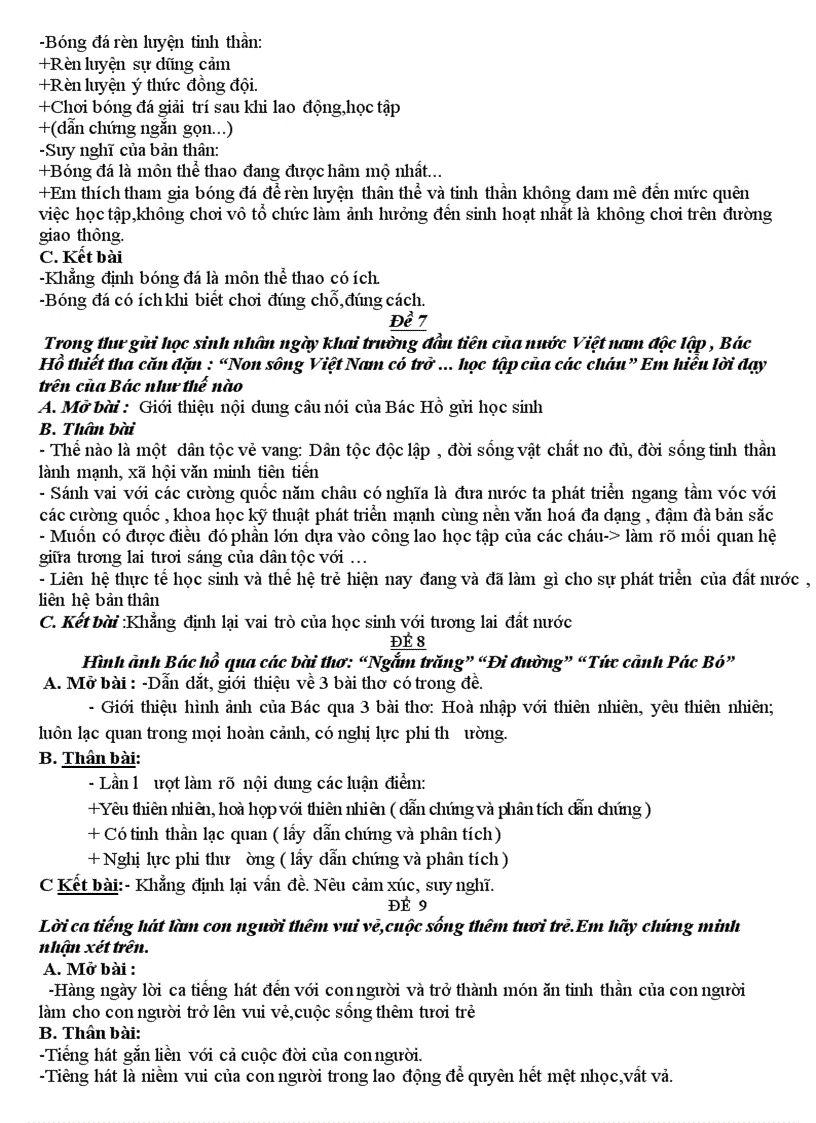 image for page Đề cương ôn tập ngữ văn 8 kì 2 chuẩn