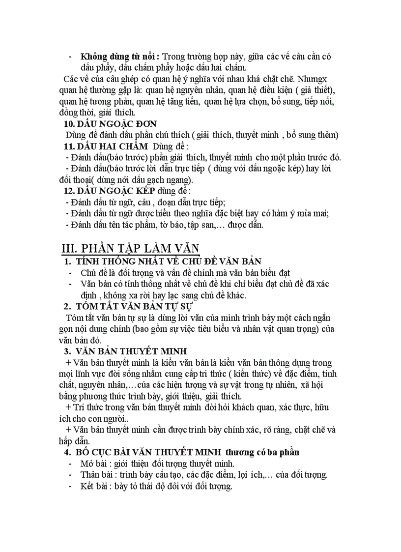 image for page Đề cương ôn tập ngữ văn lớp 8 học kì II