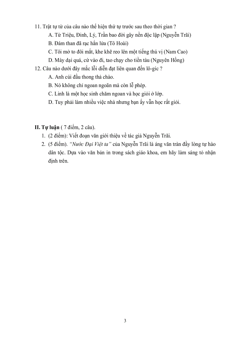 image for page Đề HKII Ngữ Văn 8 6