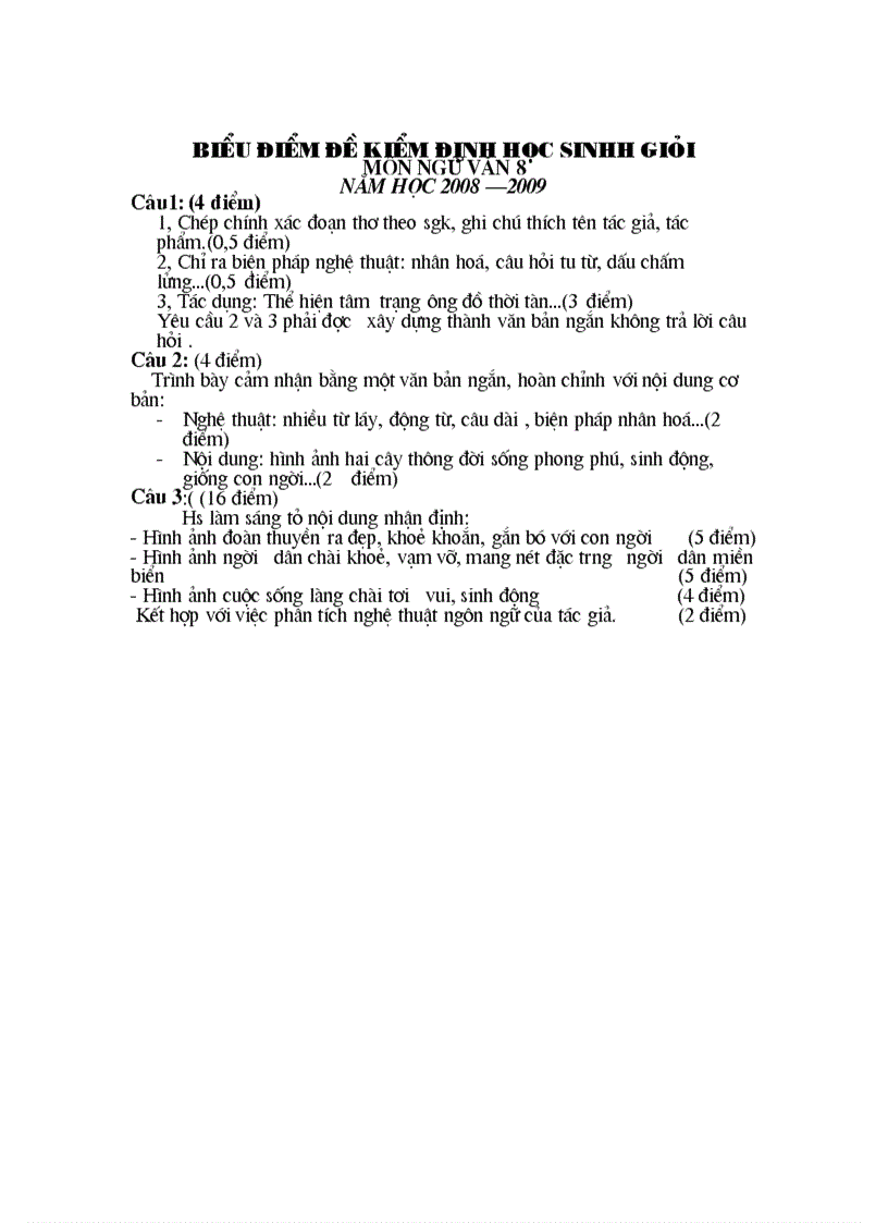 image for page Đề kiểm tra kì I ngữ văn 8