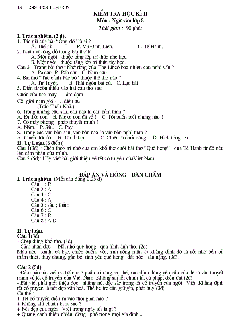 image for page Đề KT HK 2