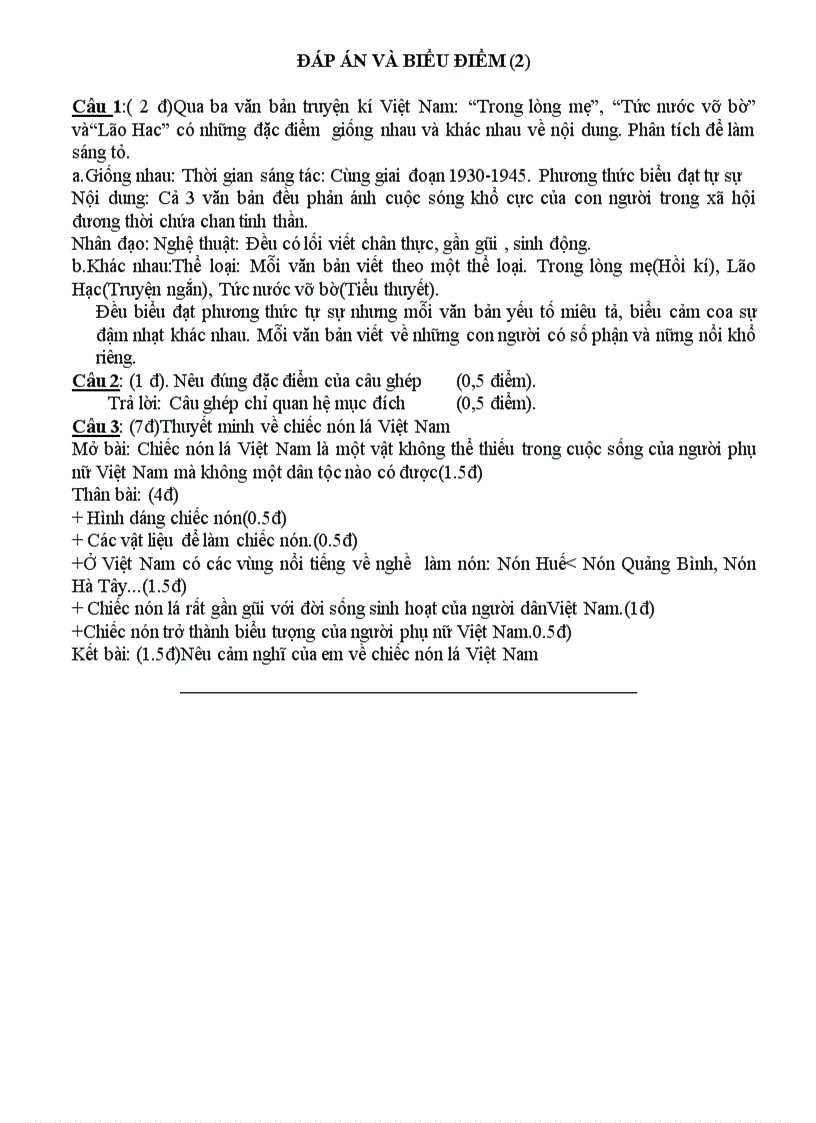 image for page Đề kt hk i mới có đáp án đ2