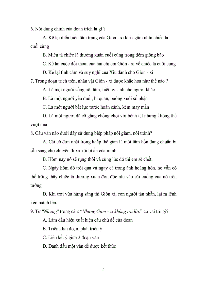 image for page Đề Thi HKI VĂN 8 đề 2