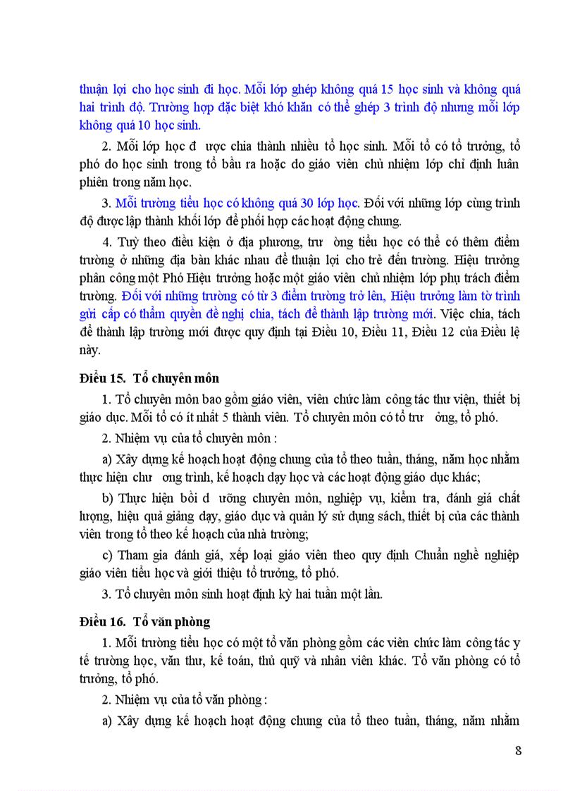 image for page Điều lệ trường Tiểu học