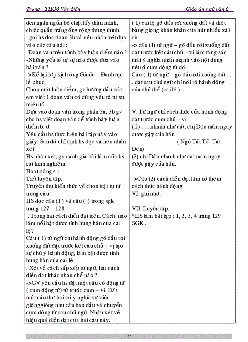 image for page GA ngữ văn 8 kỳ II