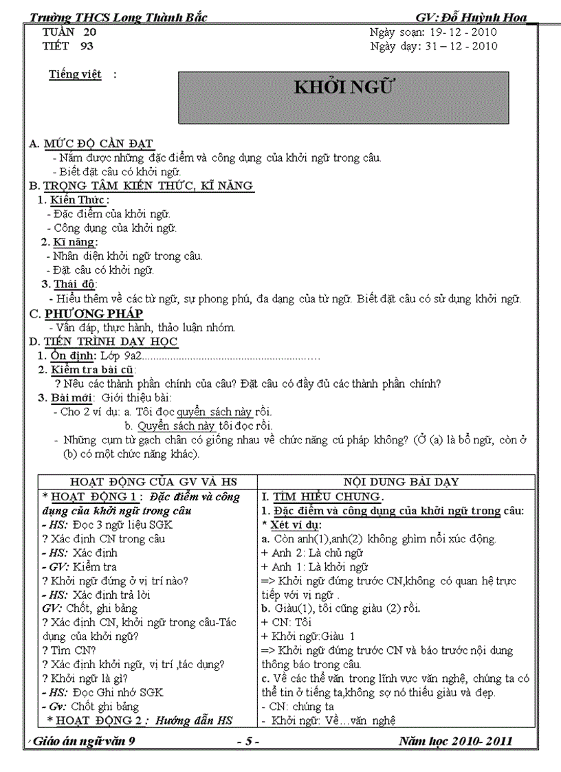 image for page GA Van 9 HKII 2010 2011 chuẩn doc