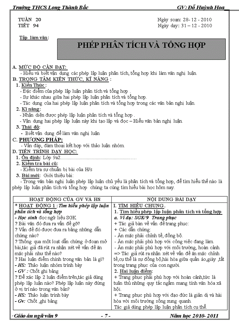 image for page GA Van 9 HKII 2010 2011 chuẩn doc