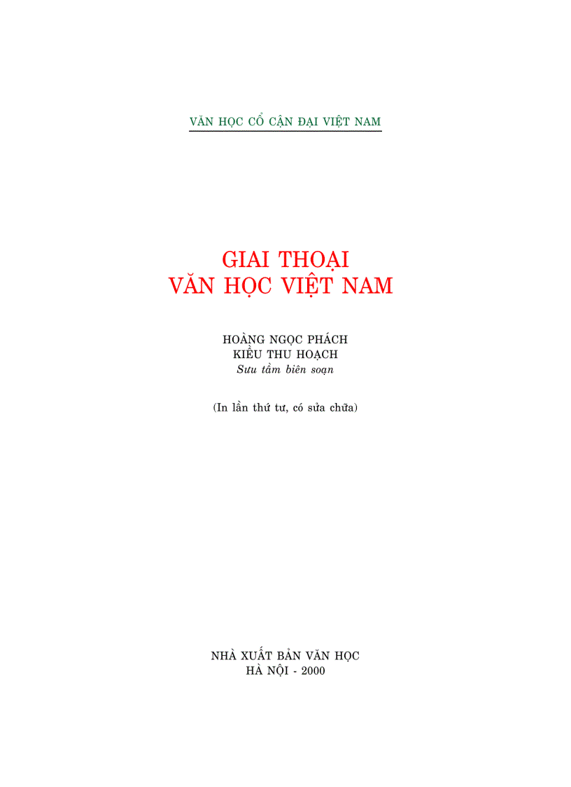 Giai thoai van hoc Viet Nam 1