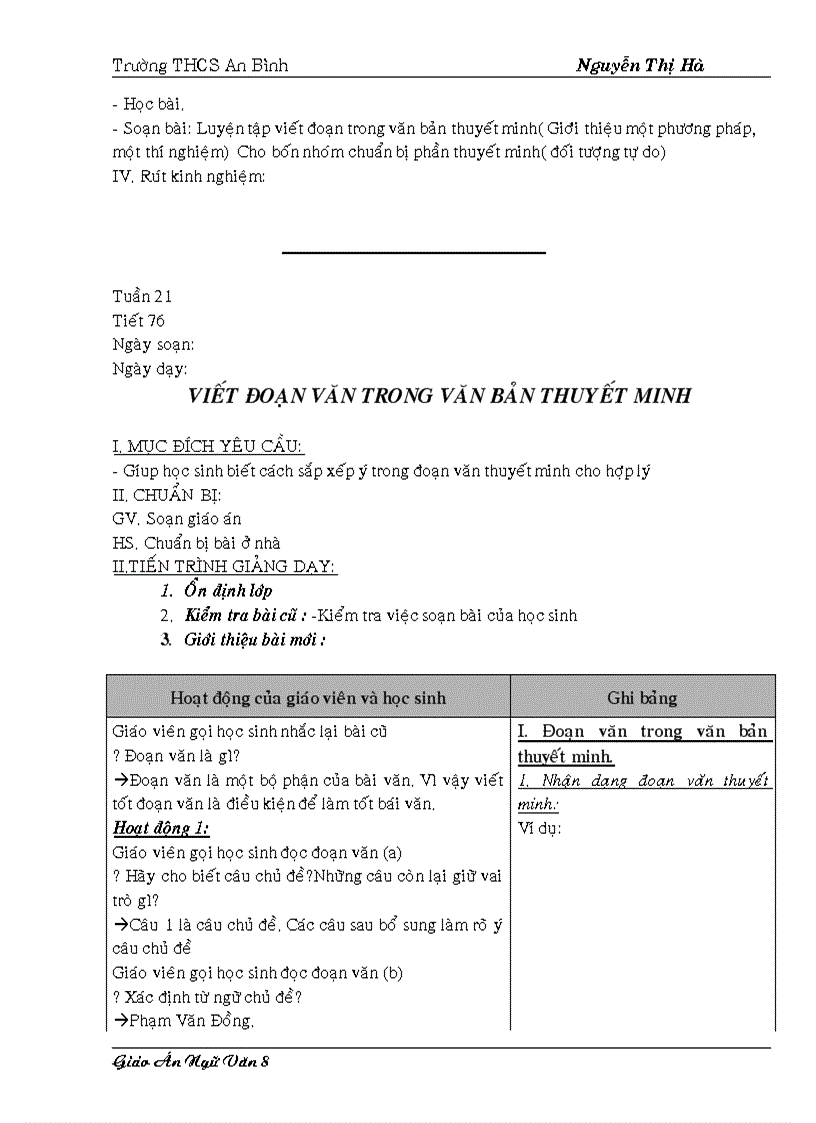 image for page Giao an 8 HKII chuan