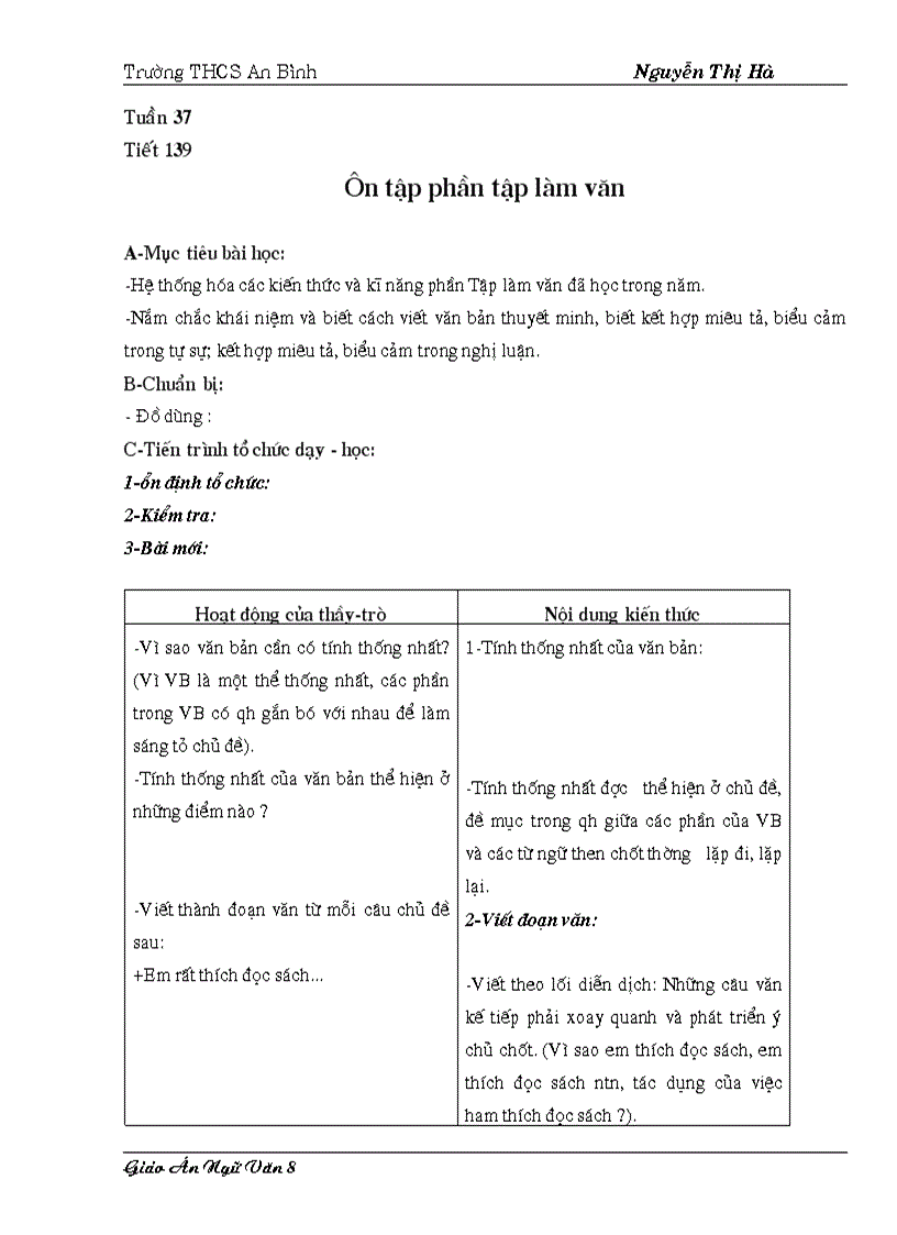 image for page Giao an 8 HKII chuan