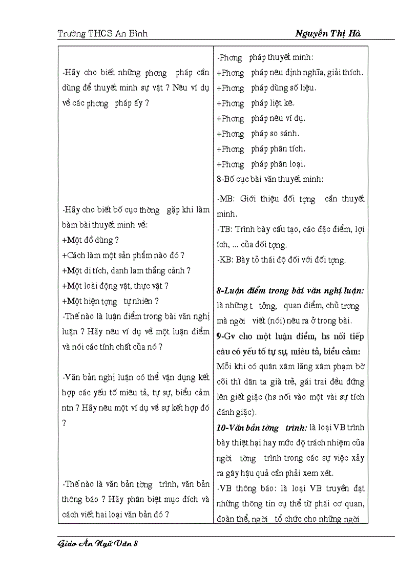 image for page Giao an 8 HKII chuan