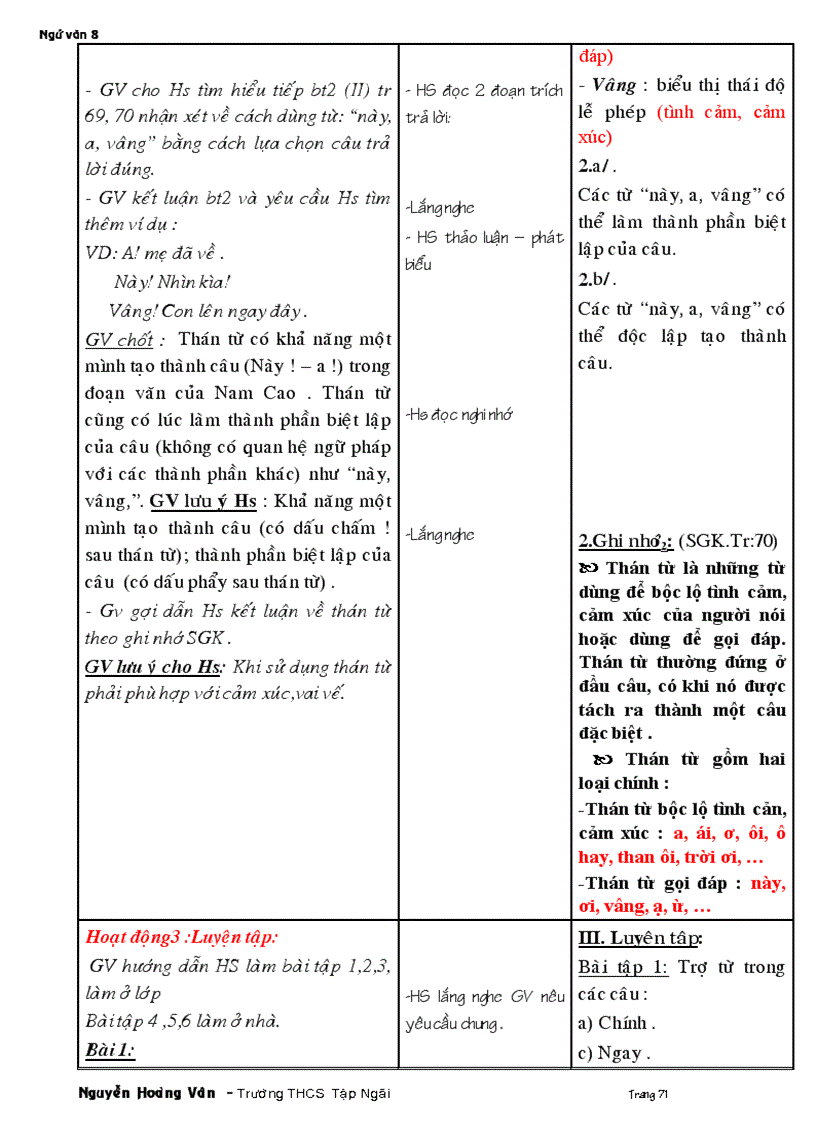 image for page Giáo án 8 từ tuần 1 đến tuần 8 theo chuẩn