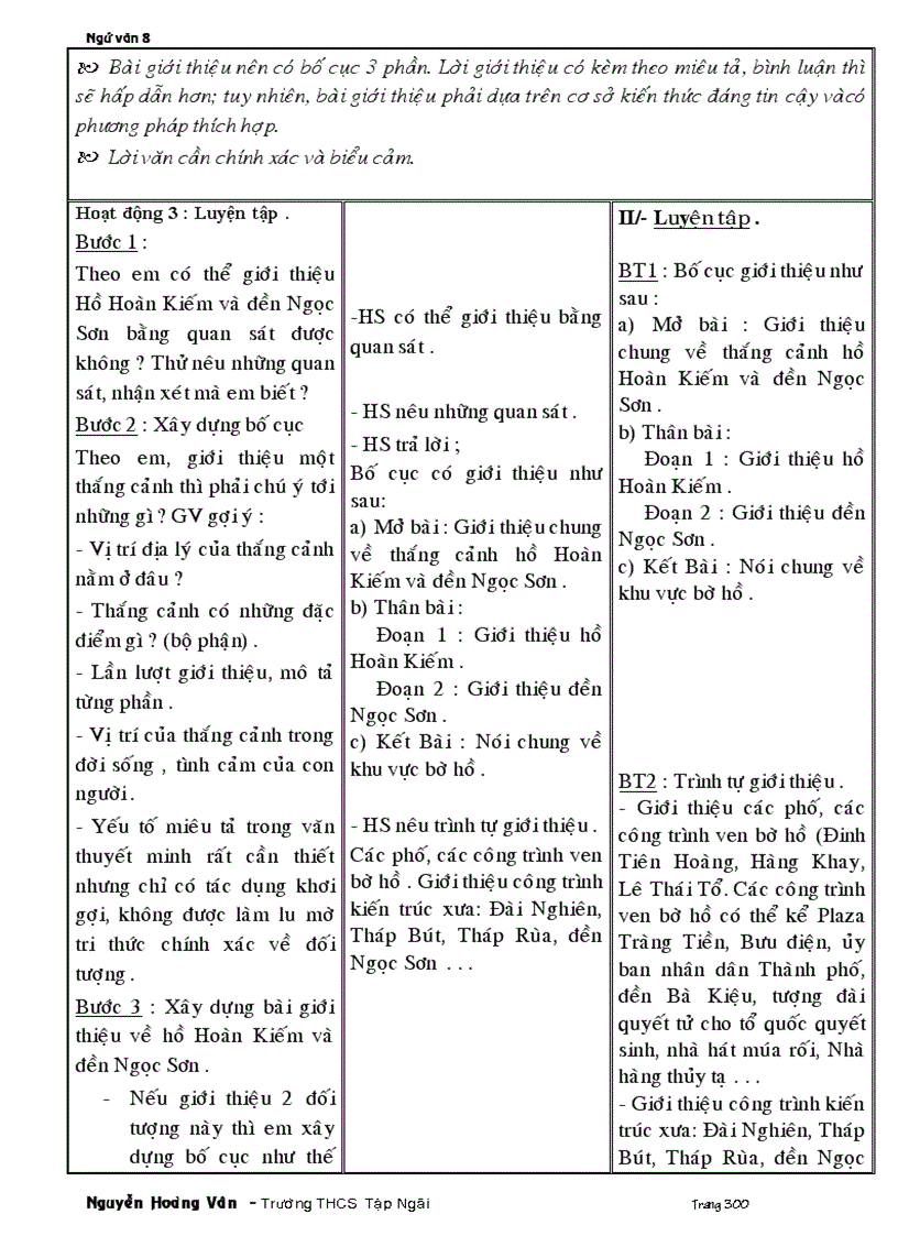 image for page Giáo án 8 tuần 11 đến 24 theo chuẩn mới nhất