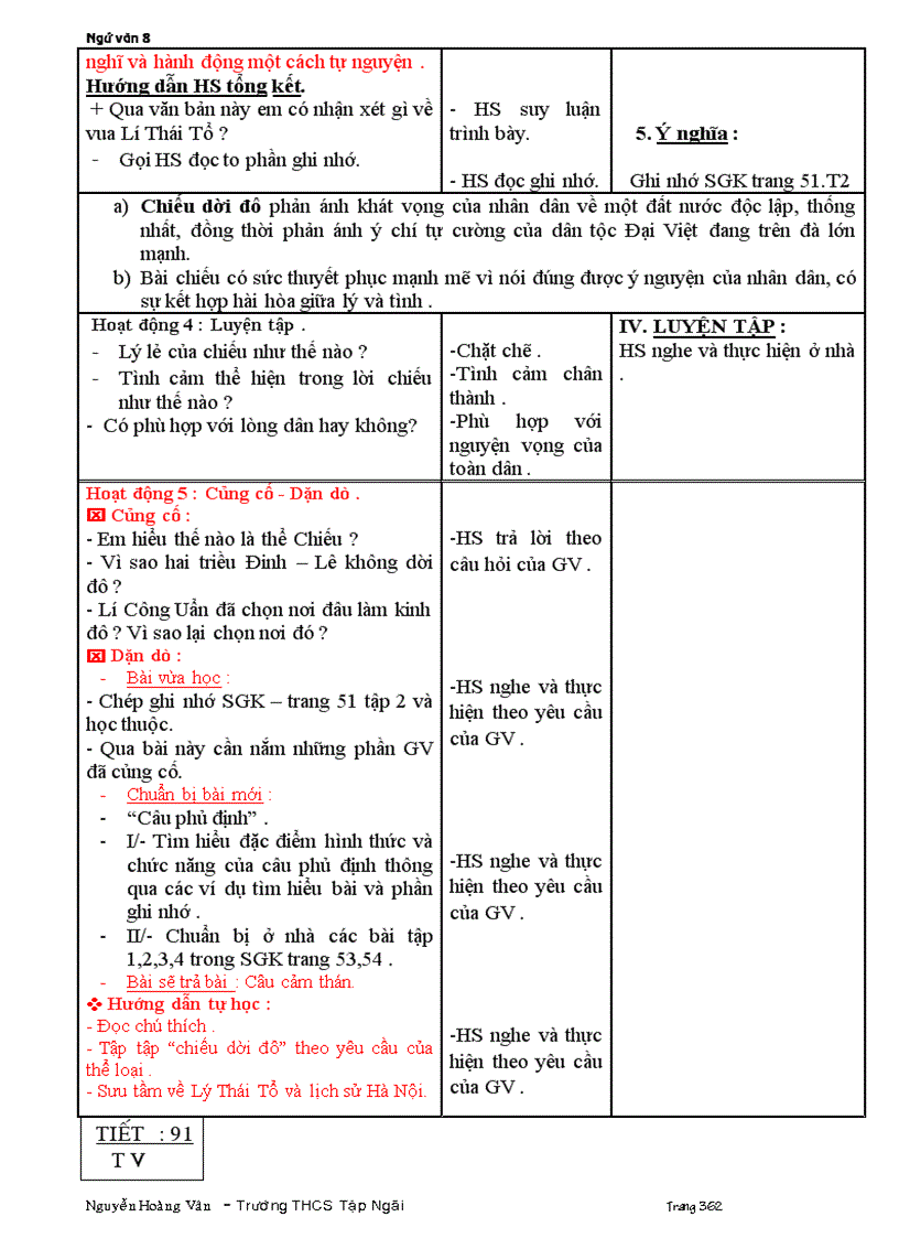 image for page Giáo án 8 tuần 25 37 năm học 2011 2012