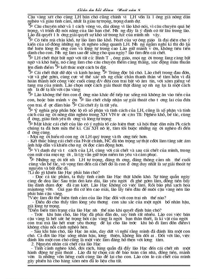 image for page Giáo án dạy chiều văn 8 tham khảo