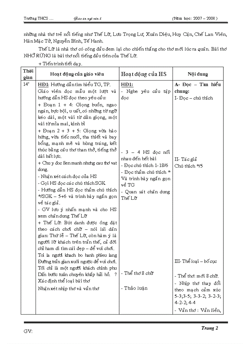 image for page Giáo án kỳ ii 4 cột