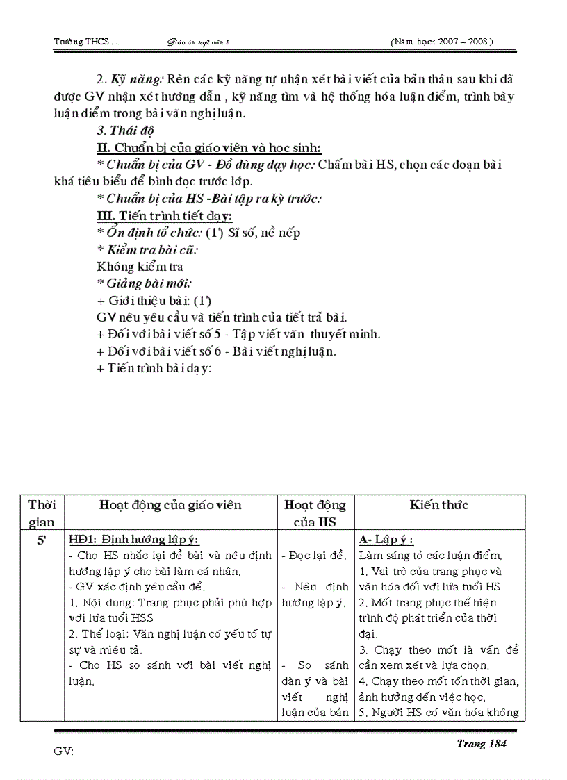 image for page Giáo án kỳ ii 4 cột