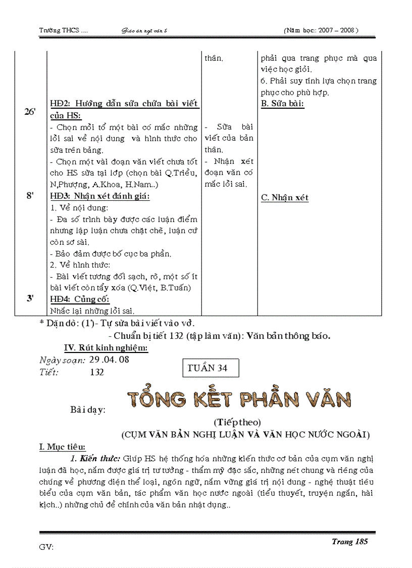 image for page Giáo án kỳ ii 4 cột