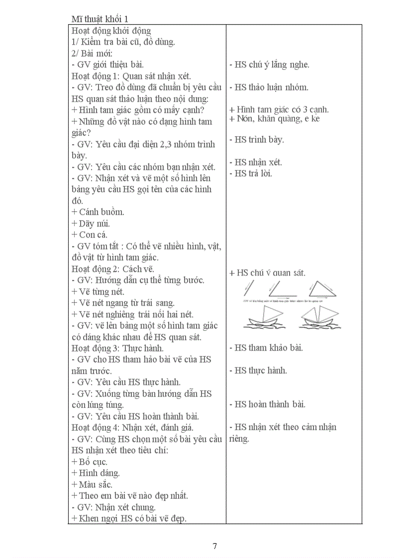 image for page Giáo án mĩ thuật khối 1 tron bộ có ảnh minh họa