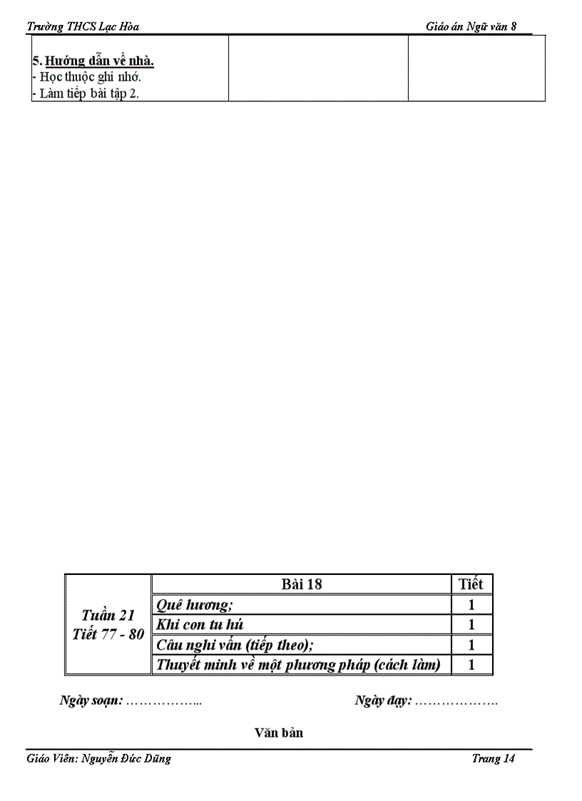 image for page Giáo án ngữ văn 8 3 cột CKTKN