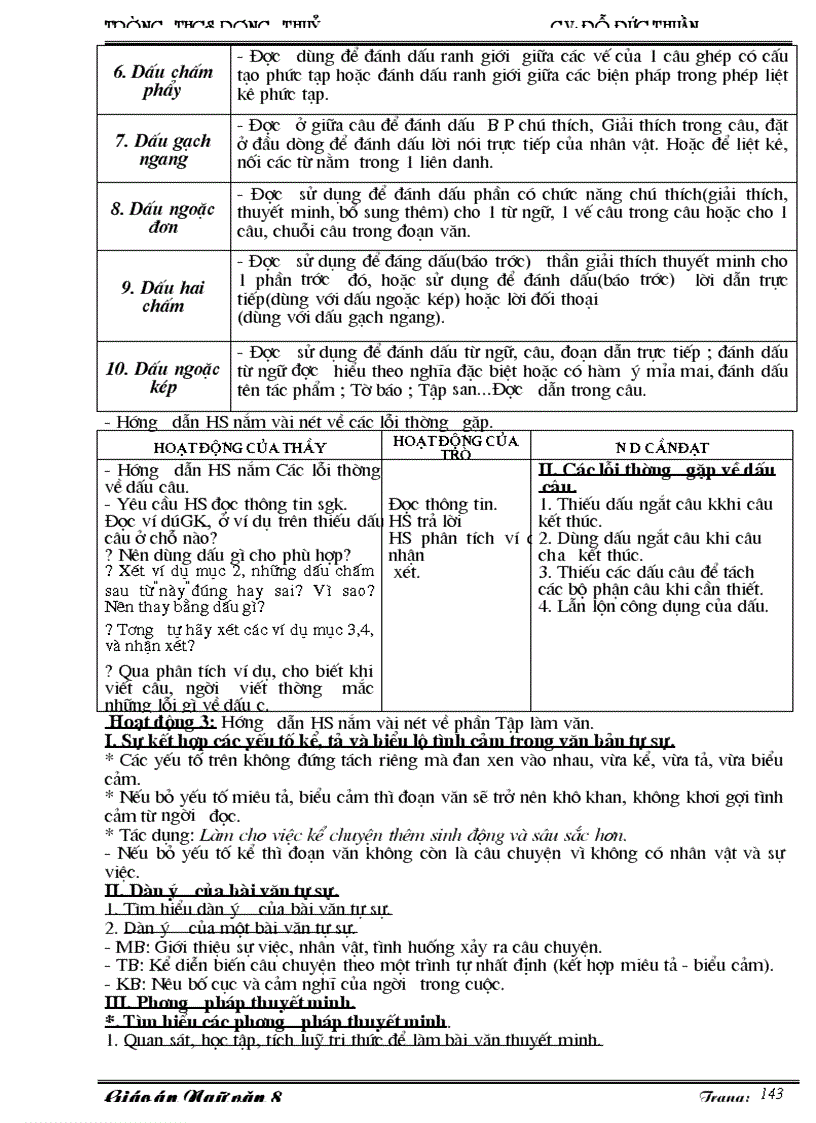 image for page Giáo án ngữ văn 8 3 cột dùng được