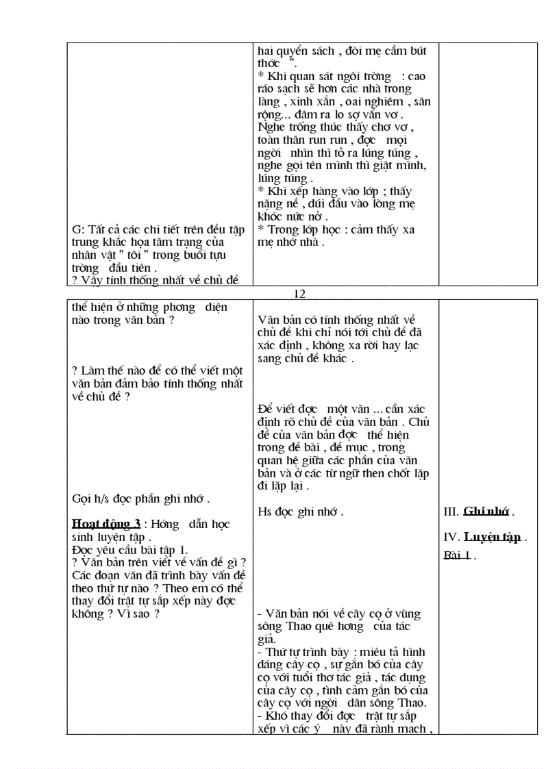 image for page Giáo án Ngữ văn 8 3 cột