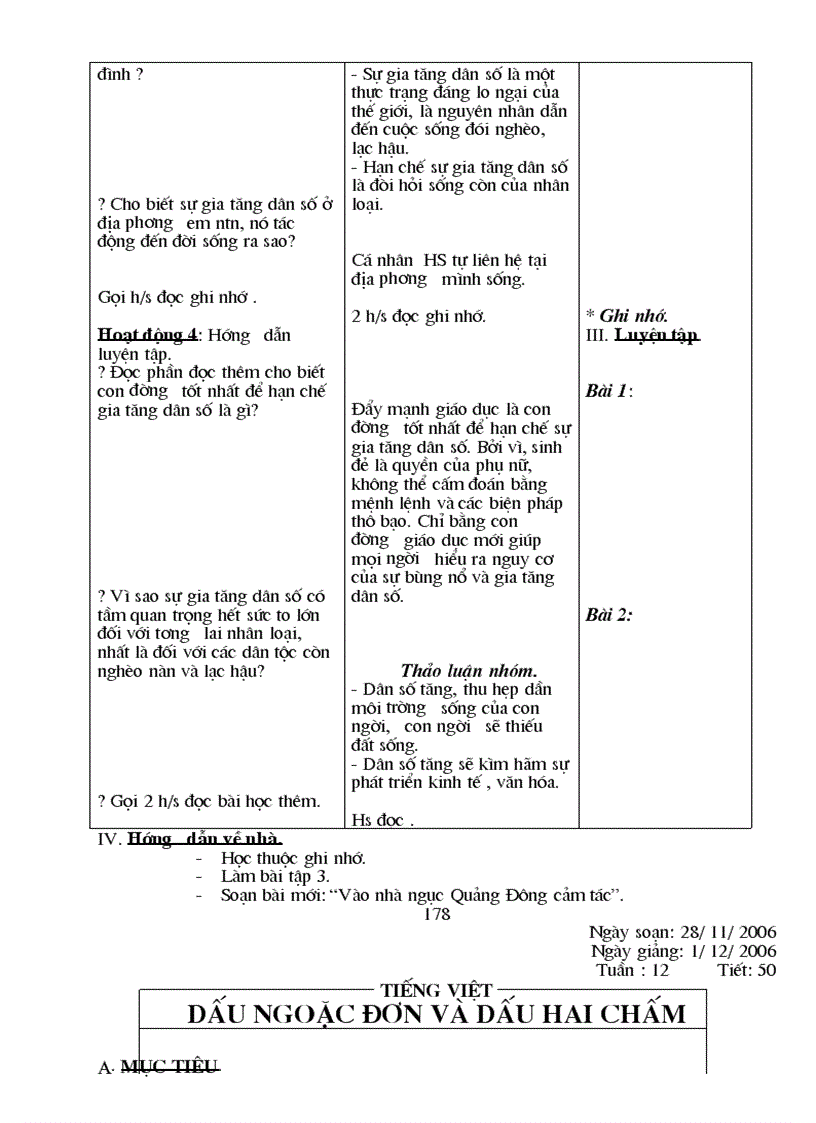 image for page Giáo án Ngữ văn 8 3 cột