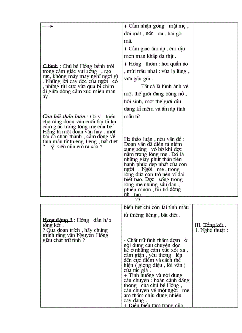 image for page Giáo án Ngữ văn 8 cả năm 3 cột